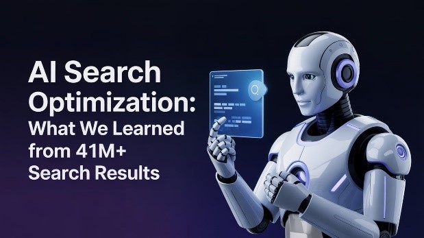 A futuristic 2026 search interface showing an AI-generated answer at the top with a 'Source: TechnoEdgels' citation link clearly visible.