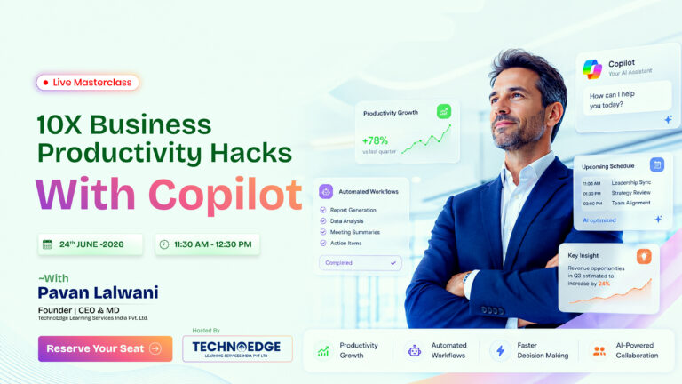 Business professional using Copilot in Excel to automate spreadsheet tasks and analyze data.